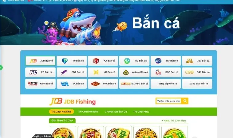 Nhà cái 99OK hợp tác với nhiều nhà cung cấp game bắn cá chất lượng