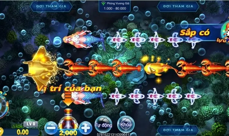 Giao diện chơi game Bắn Cá Royal Fishing Tại 99OK