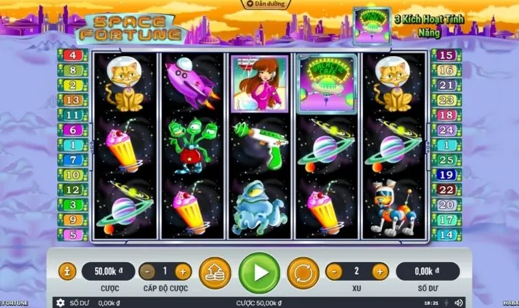 Giao diện chơi Nổ Hũ Vũ Trụ 99OK