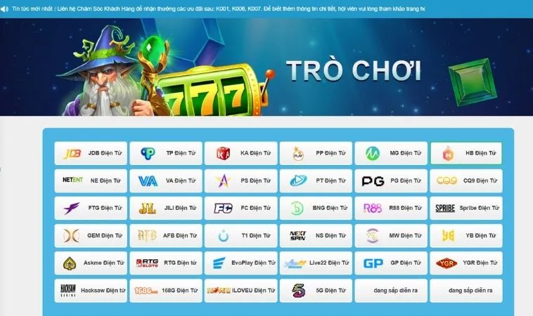 Nhà cái 99OK hợp tác nhiều sảnh cung cấp game nổ hũ uy tín