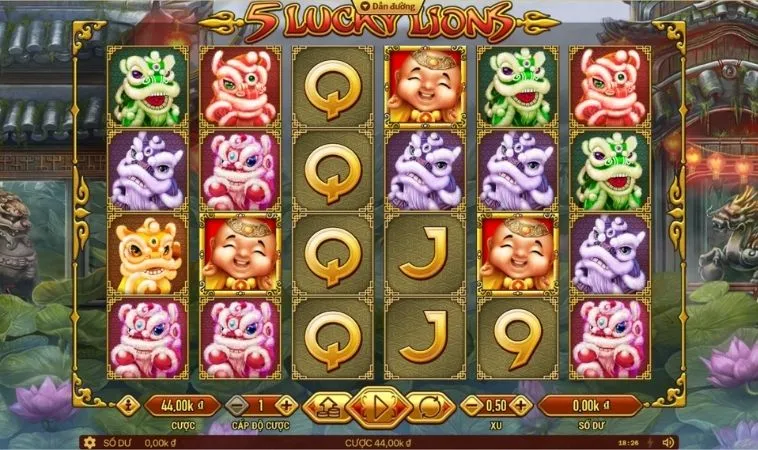 Giao diện chơi Nổ Hũ Lân Hái Lộc 99OK