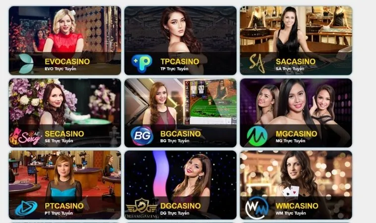 Nhà cái 99OK hợp tác với nhiều sảnh casino hàng đầu