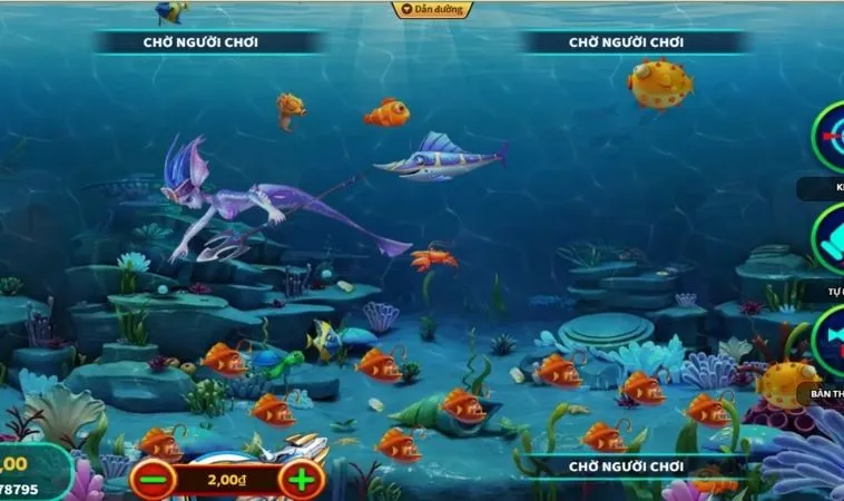 Giao diện chơi game Thợ Săn Cá Tại 99OK